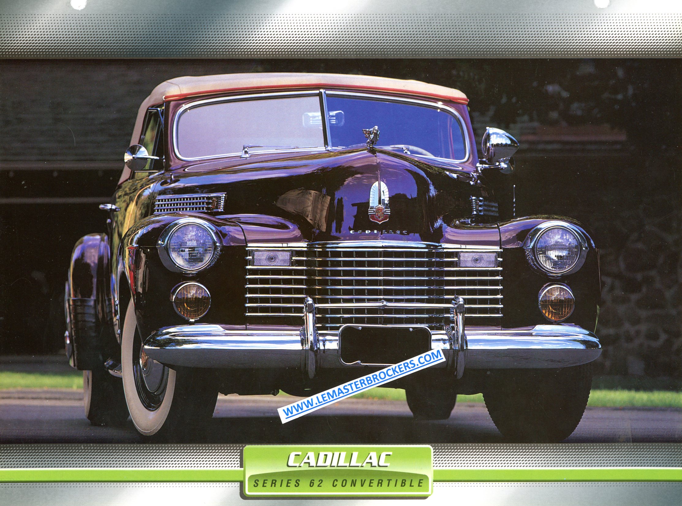 CADILLAC SÉRIES 62 CONVERTIBLE 1941 FICHE LITTÉRATURE AUTOMOBILE