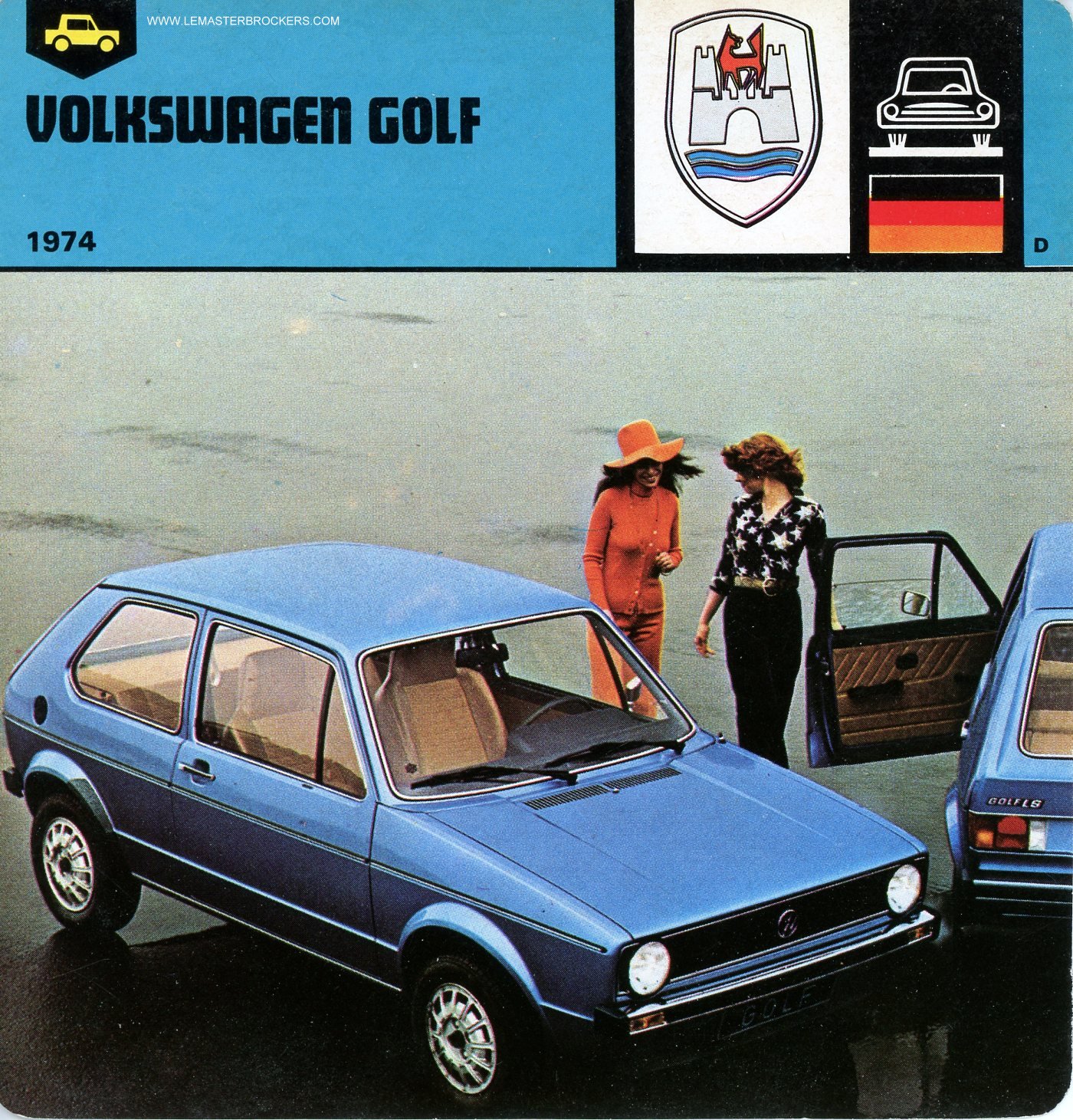 FICHE AUTO VOLKSWAGEN GOLF 1974
