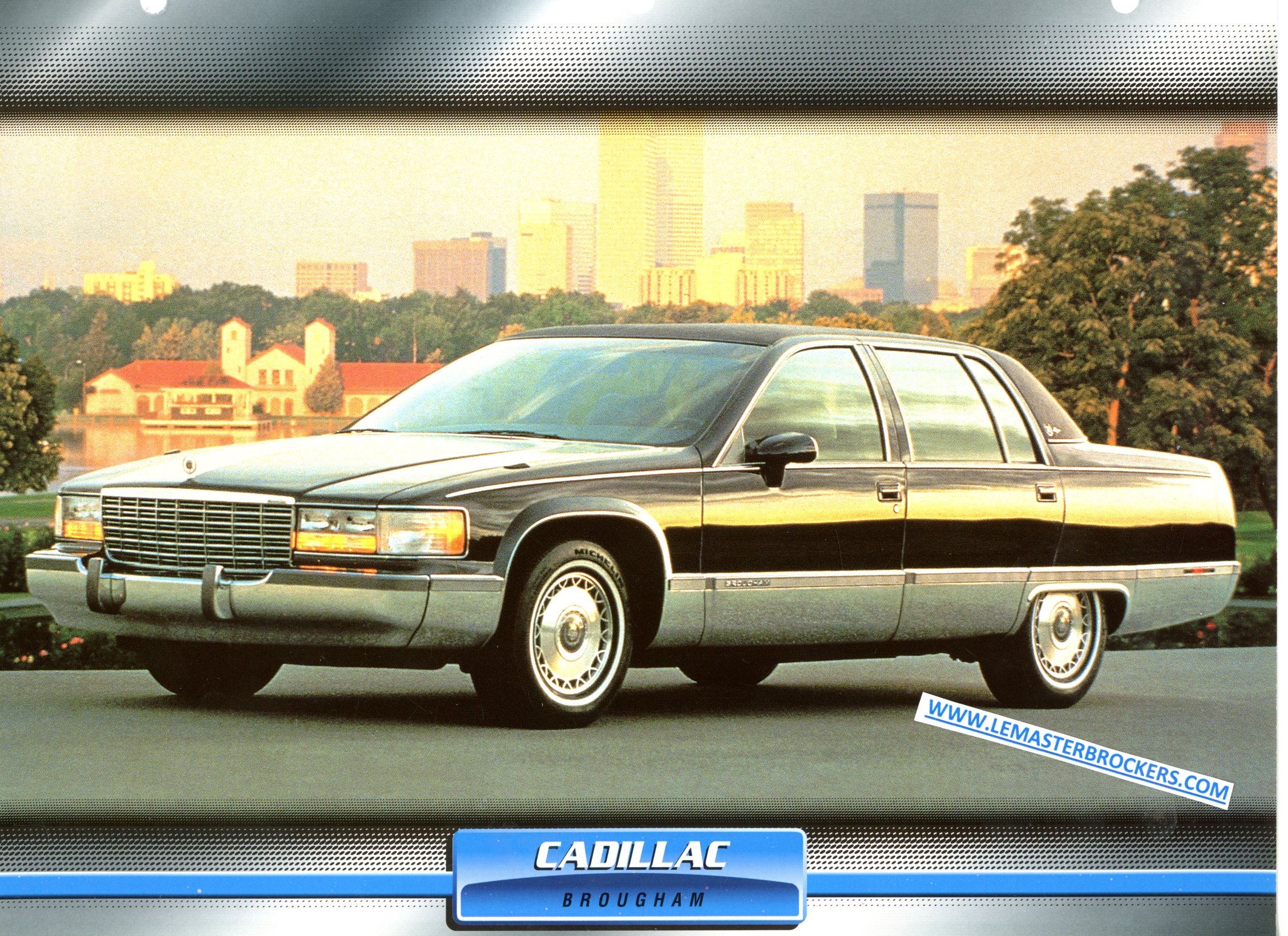 CADILLAC BROUGHAM 1993 FICHE LITTÉRATURE AUTOMOBILE