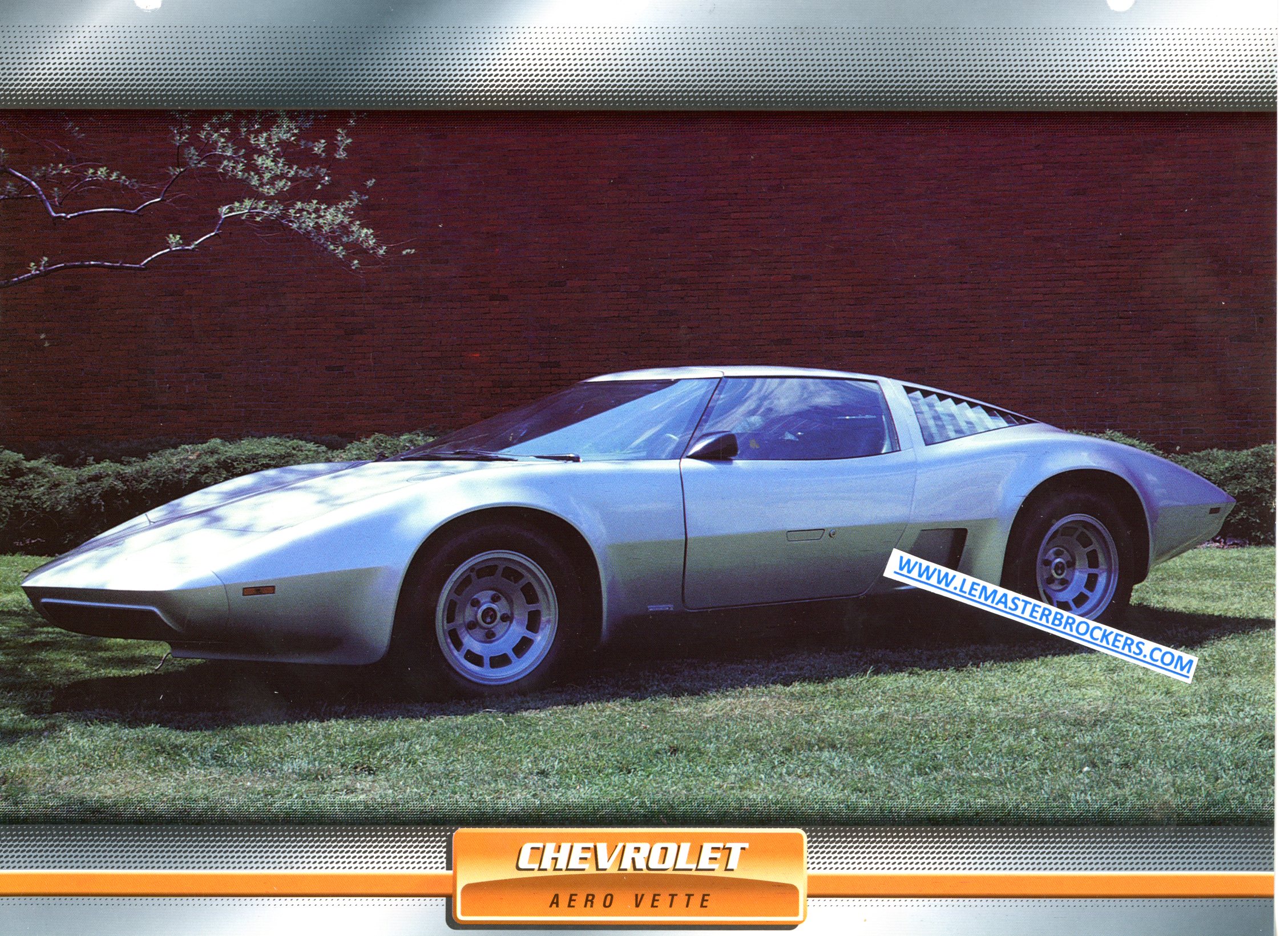 CHEVROLET AERO VETTE 1973 FICHE LITTÉRATURE AUTOMOBILE PROTOTYPE