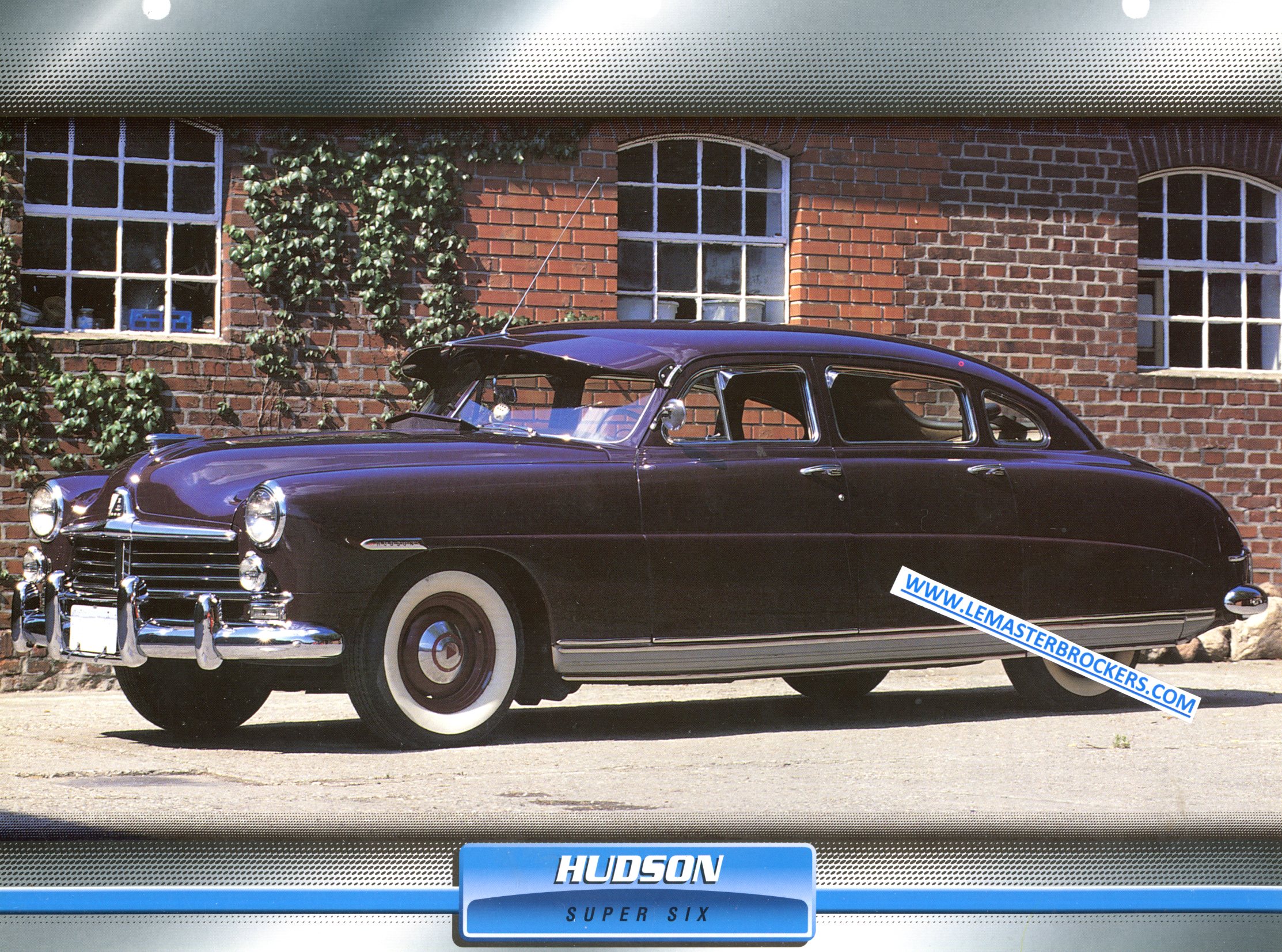 HUDSON SUPER SIX 1948 FICHE LITTÉRATURE AUTOMOBILE