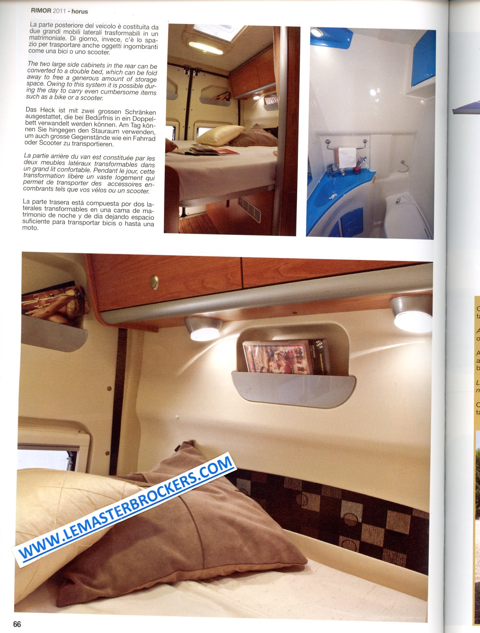 brochure catalogue camping-car original rimor 2010 2011