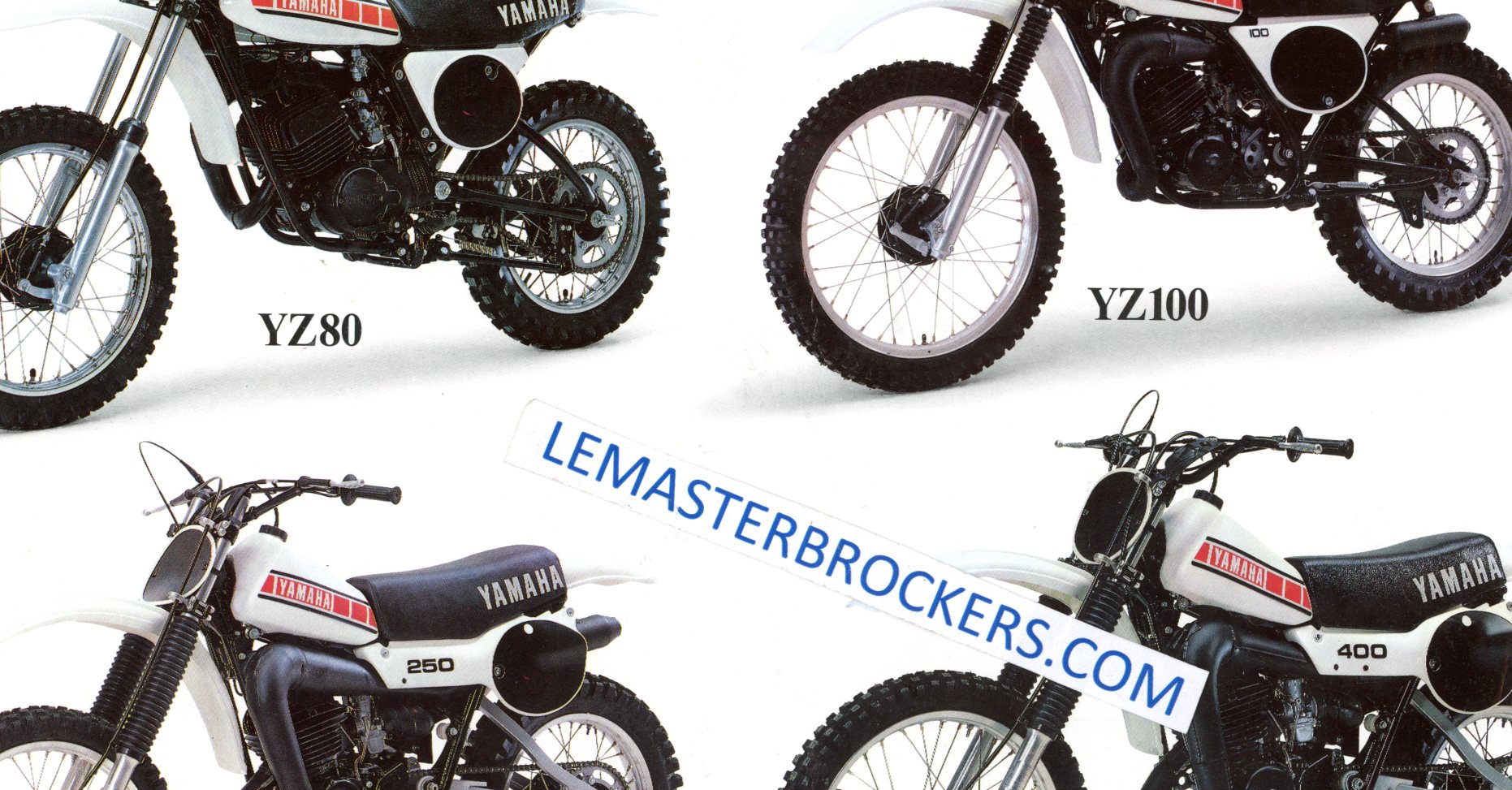 brochure moto cross YAMAHA COMPETITION YZ80 YZ100 YZ125 YZ250 YZ400