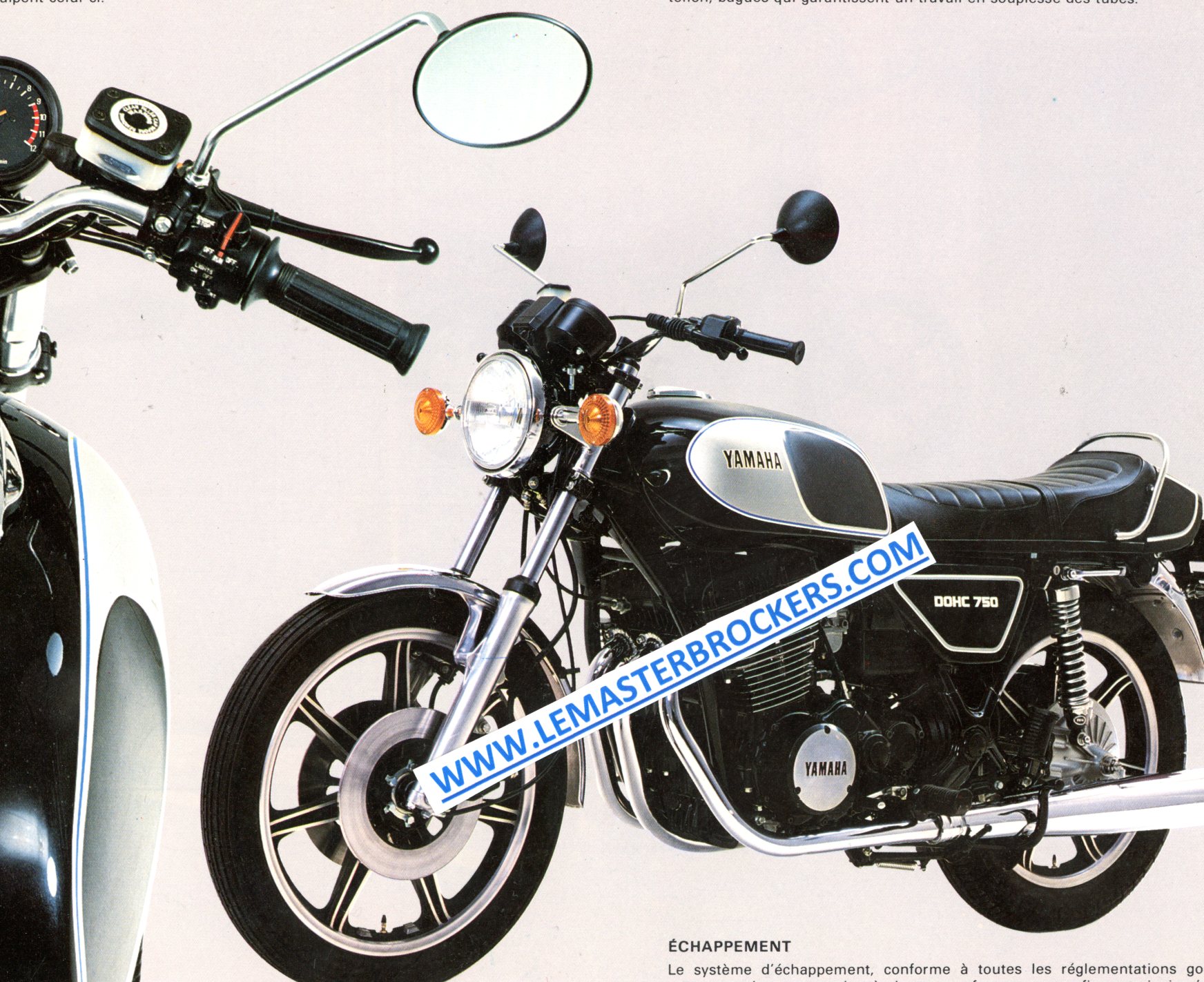 BROCHURE MOTO YAMAHA XS 750 DOHC XS750 1979