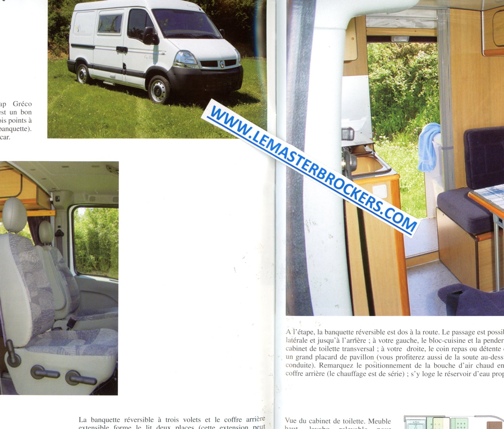CATALOGUE CAMPEREVE VANS SUR RENAULT TRAFIC - MASTER - FIAT DUCATO