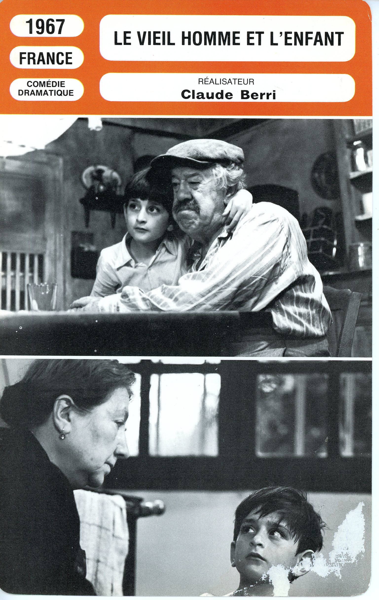 LE VIEL HOMME ET LENFANT - CLAUDE BERRI -FICHE MONSIEUR CINÉMA 1967-LEMASTERBROCKERS