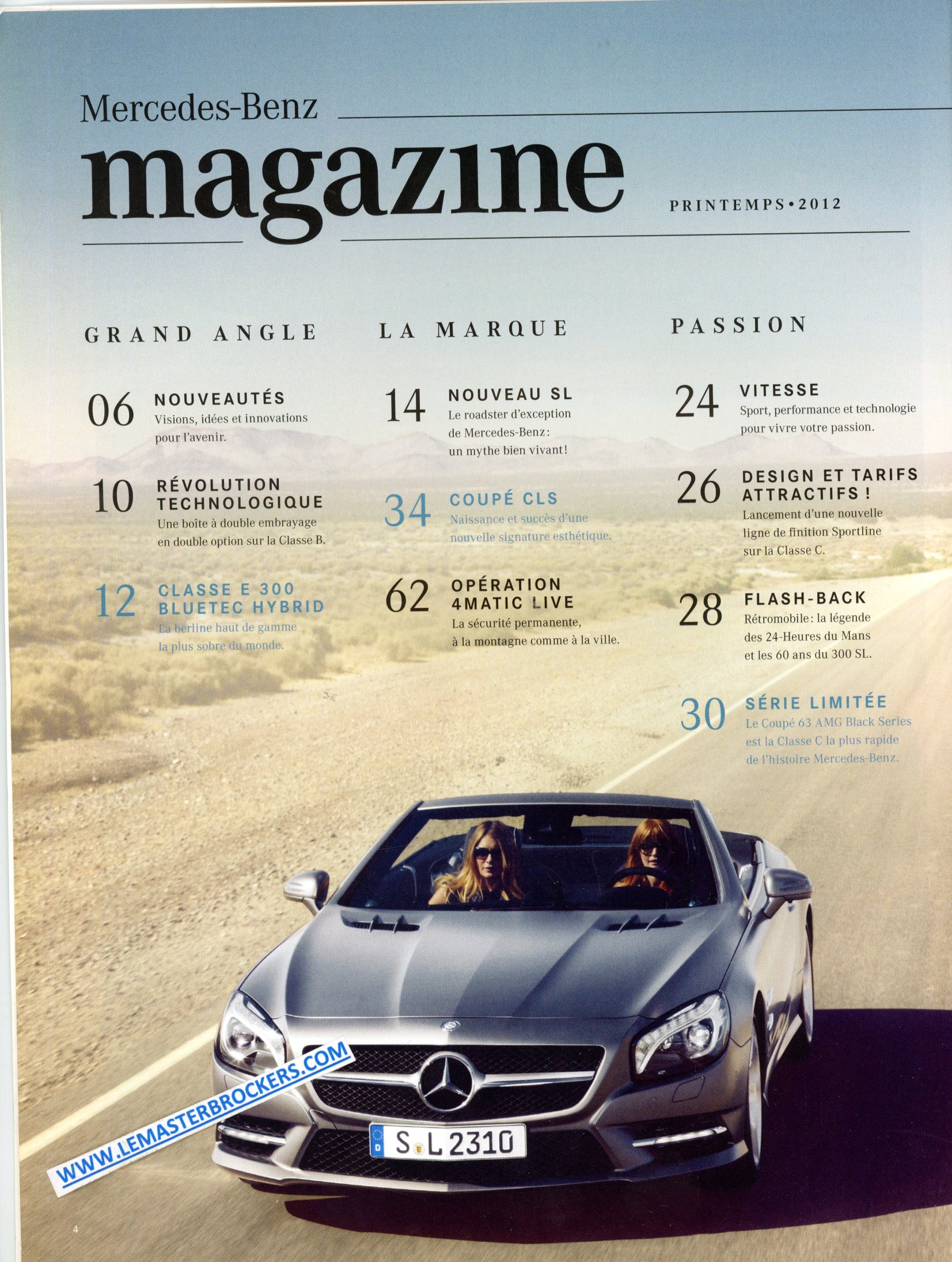 MERCEDES MAGAZINE 2012 - AMG BLACK SERIES - SL500 ROADSTER BLUE EFFICIENCY