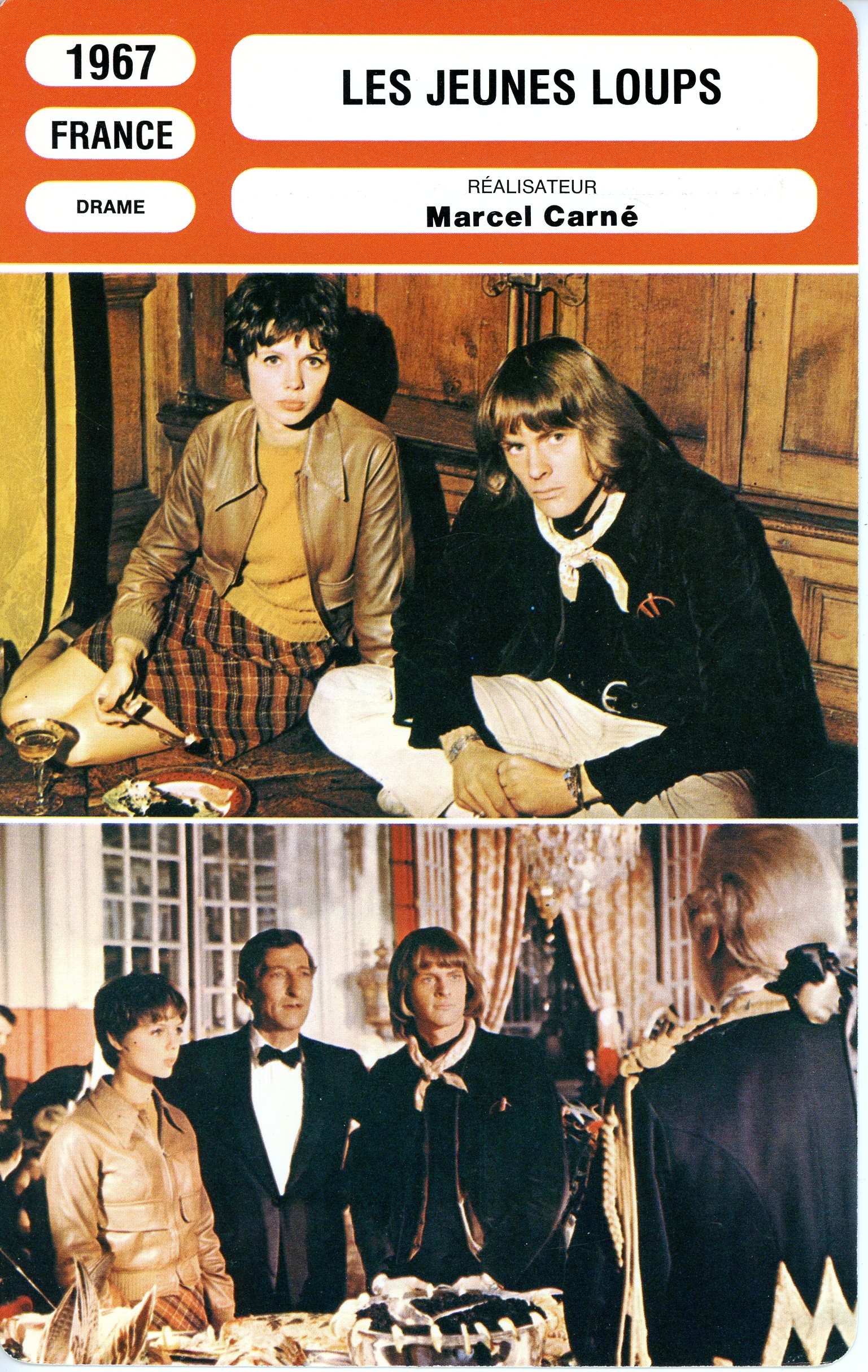 LES JEUNES LOUPS - MARCEL CARNÉ -FICHE MONSIEUR CINÉMA 1967-LEMASTERBROCKERS