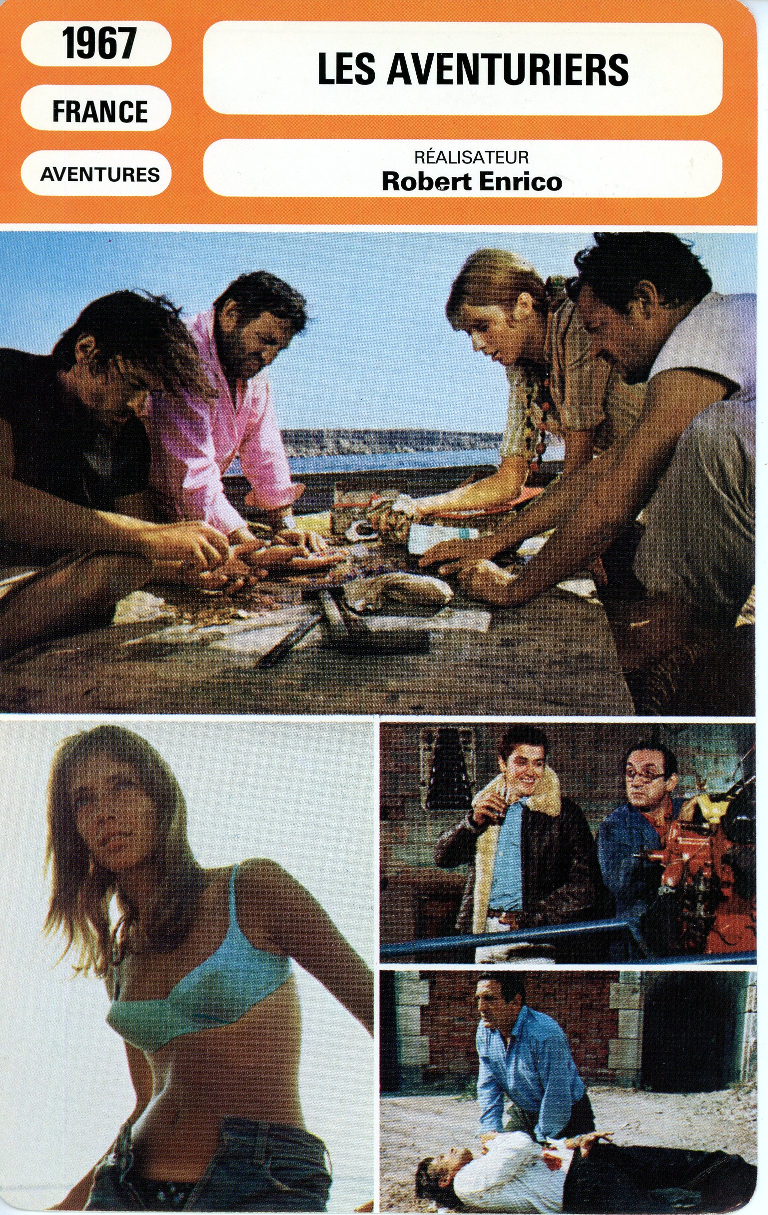 LES AVENTURIERS - ROBERT ENRICO -FICHE MONSIEUR CINÉMA 1967-LEMASTERBROCKERS