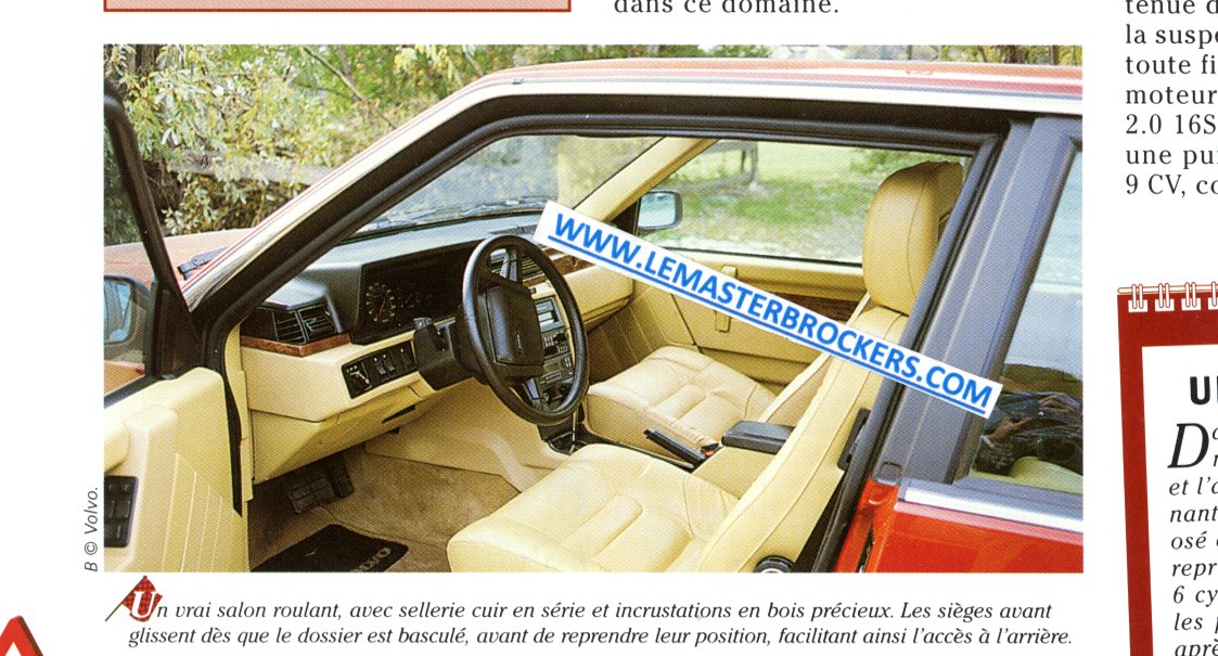 VOLVO 780 COUPE V6 1985 FICHE HACHETTE