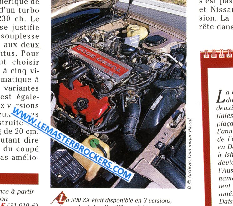 NISSAN ZX300 FICHE AUTO