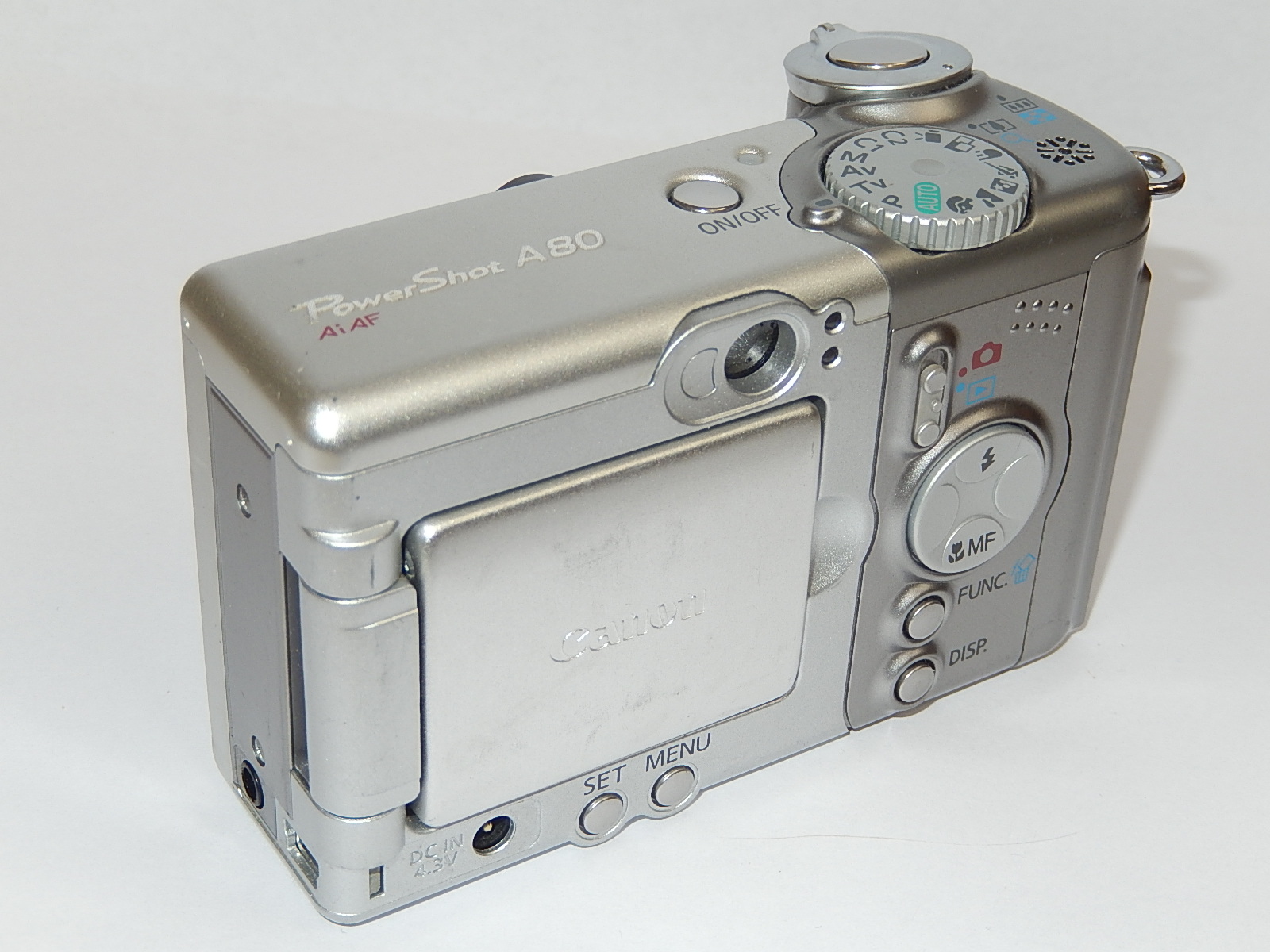 CANON POWERSHOT A80 - APPAREIL HORS-SERVICE
