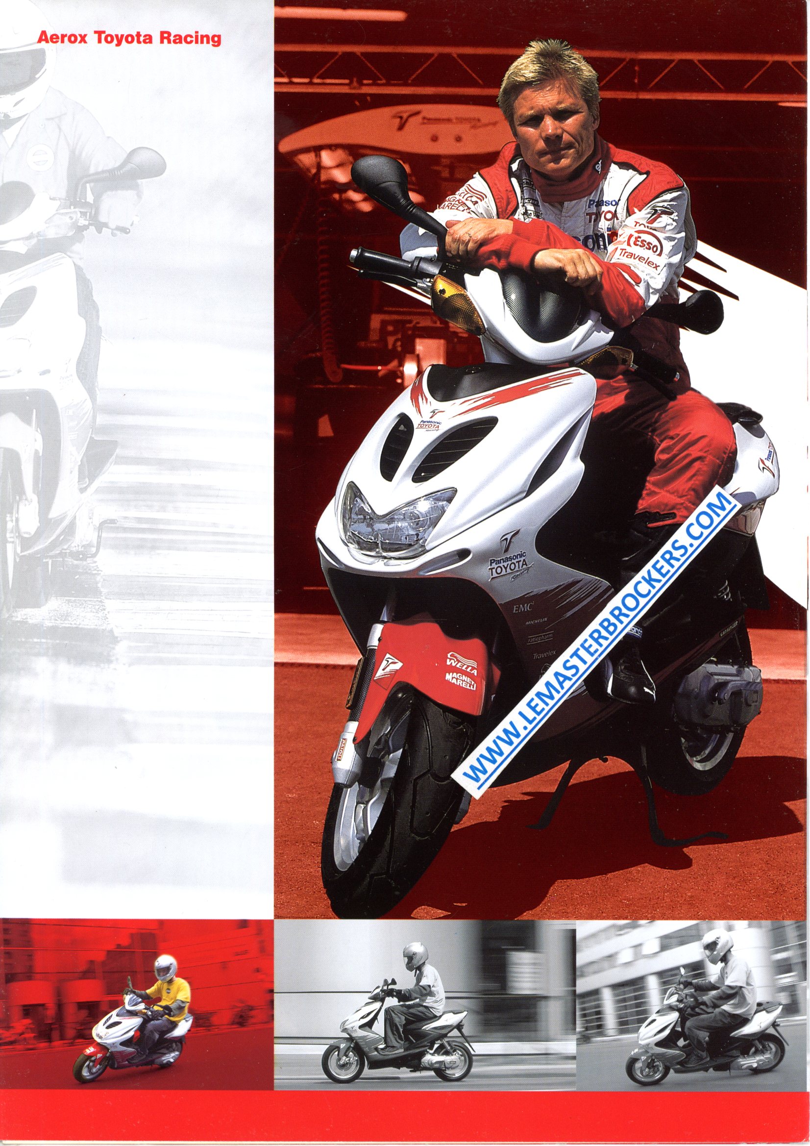 BROCHURE SCOOTER  YAMAHA AEROX TOYOTA RACING  2003
