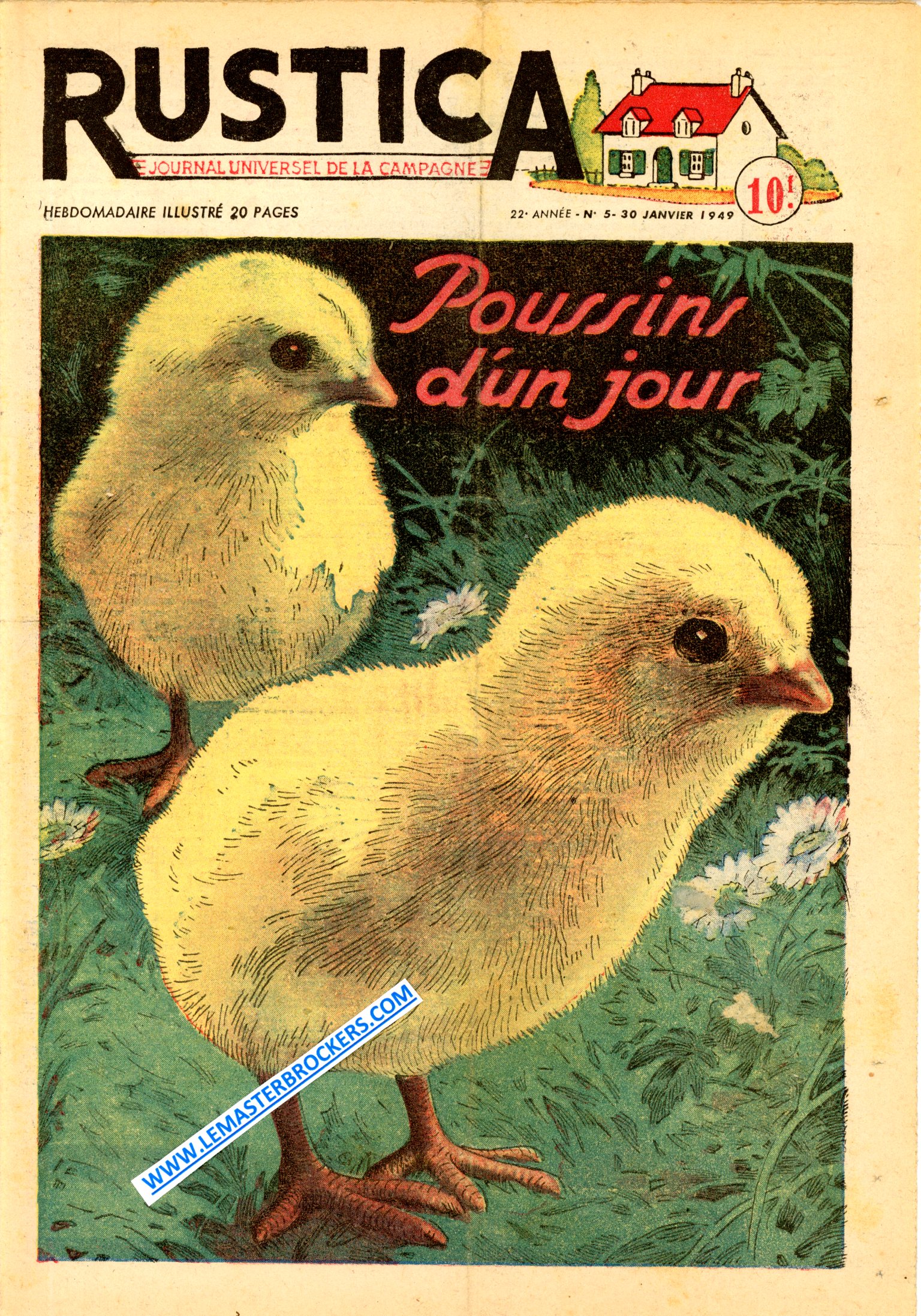 ANCIEN RUSTICA NUMERO 5 DU 30 JANVIER 1949