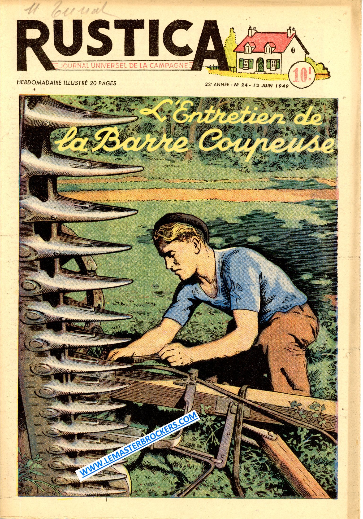 ANCIEN RUSTICA NUMERO 24 DU 12 JUIN 1949