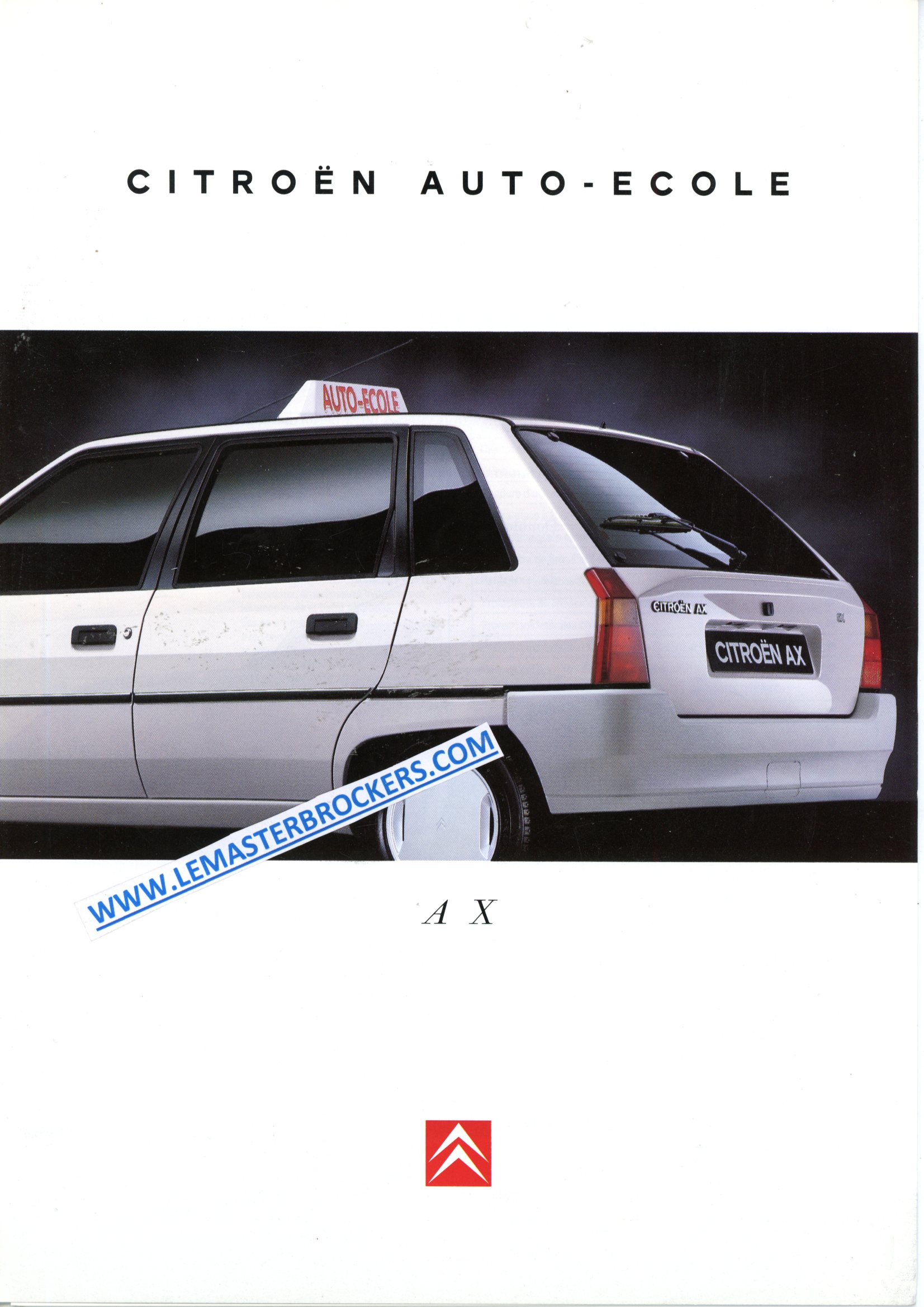 brochure CITROEN AX AUTO-ECOLE - BROCHURE AUTOMOBILE