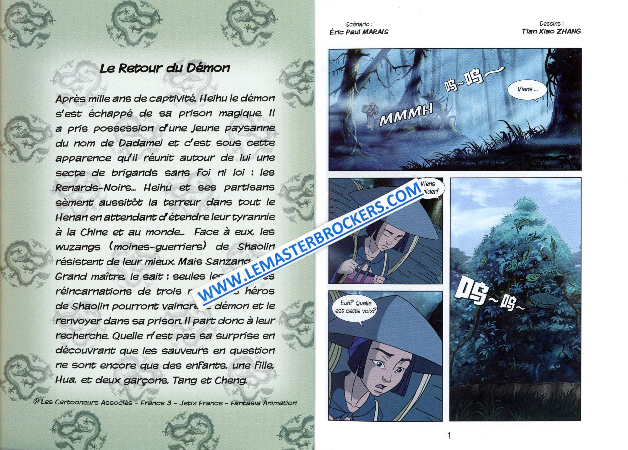 BD SHAOLIN WUZANG - LE RETOUR DU DEMON - ERIC PAUL MARAIS ET TIAN XIAO ZHANG