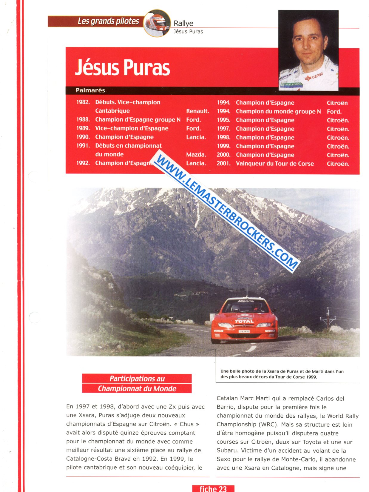 FICHE PILOTE JESUS PURAS