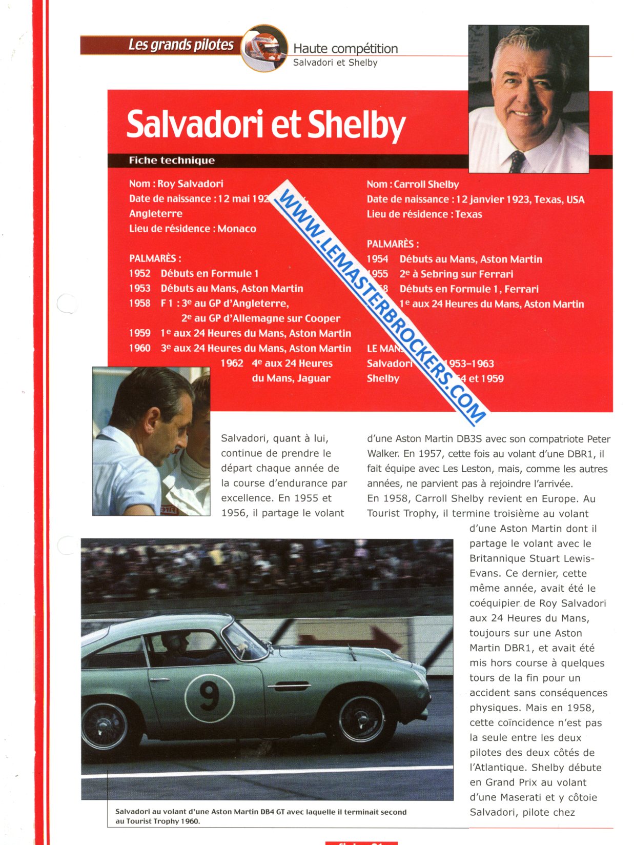 FICHE PILOTE SALVADORI ET SHELBY