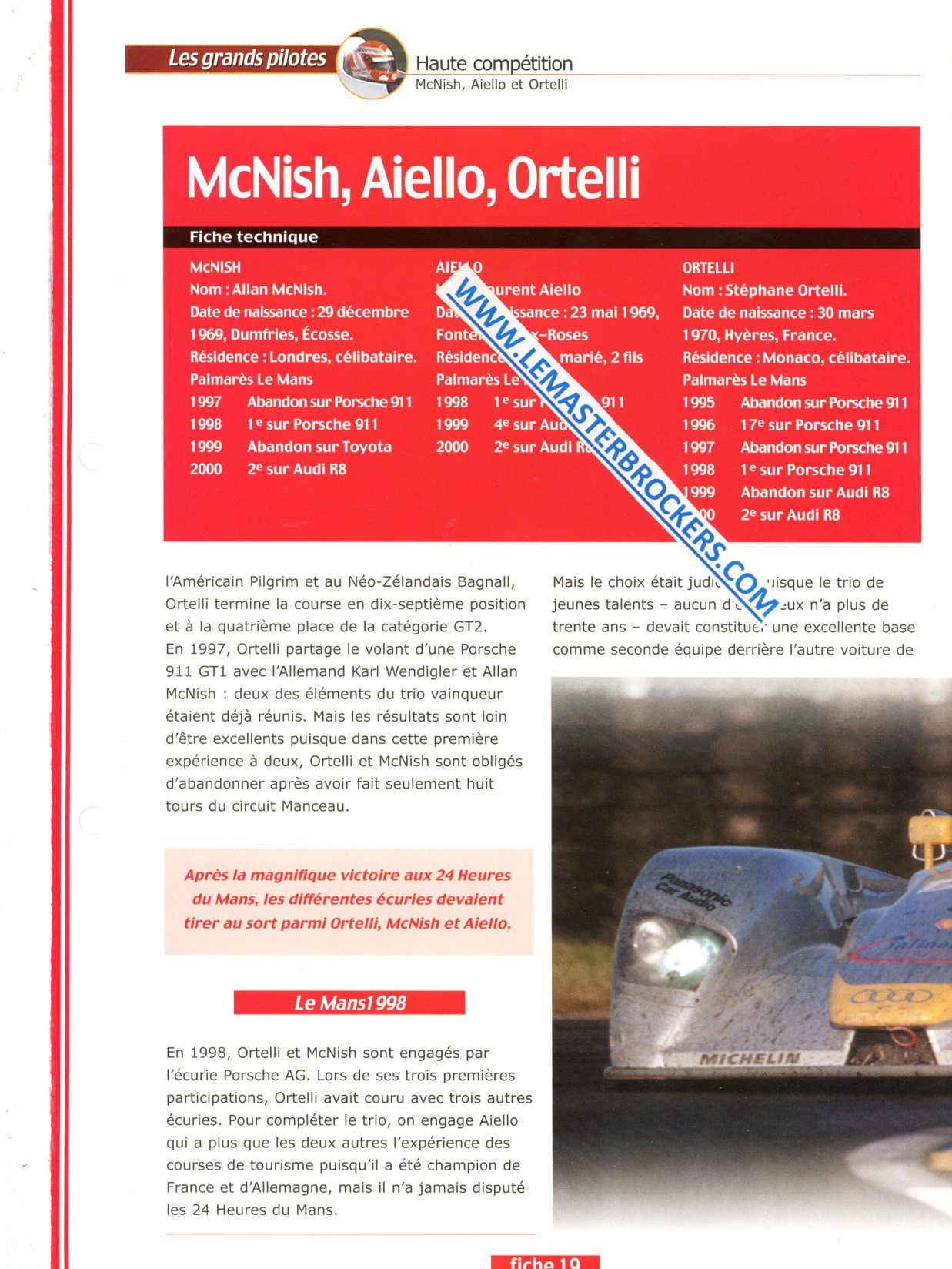 FICHE PILOTE MCNISH - AIELLO - ORTELLI