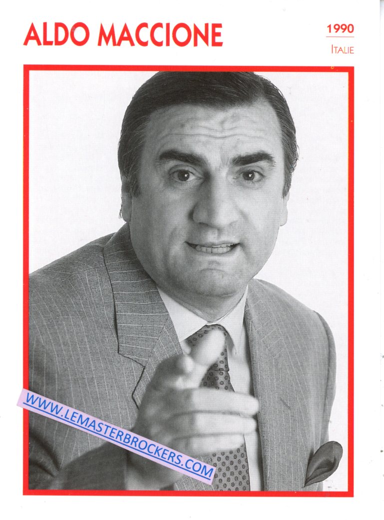 FICHE ALDO MACCIONE - 1990