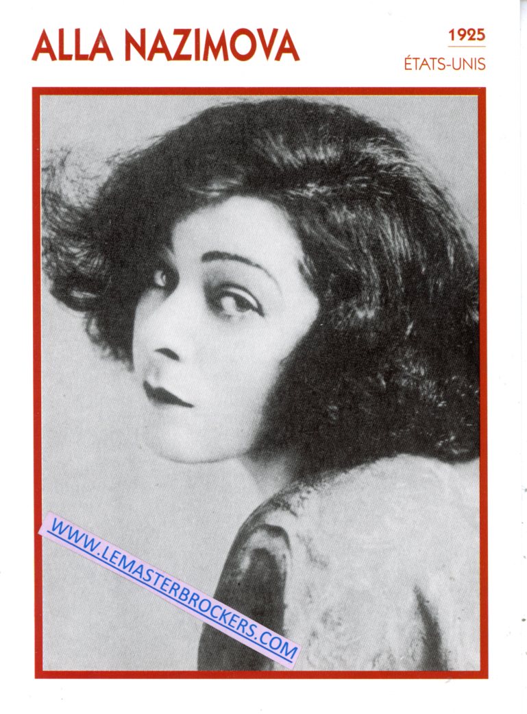 FICHE ALLA NAZIMOVA - 1925