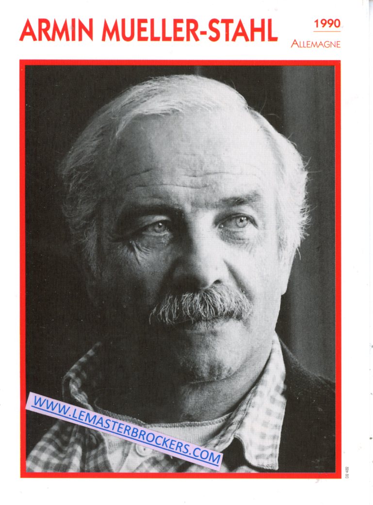 FICHE ARMIN MUELLER-STAHL - 1990
