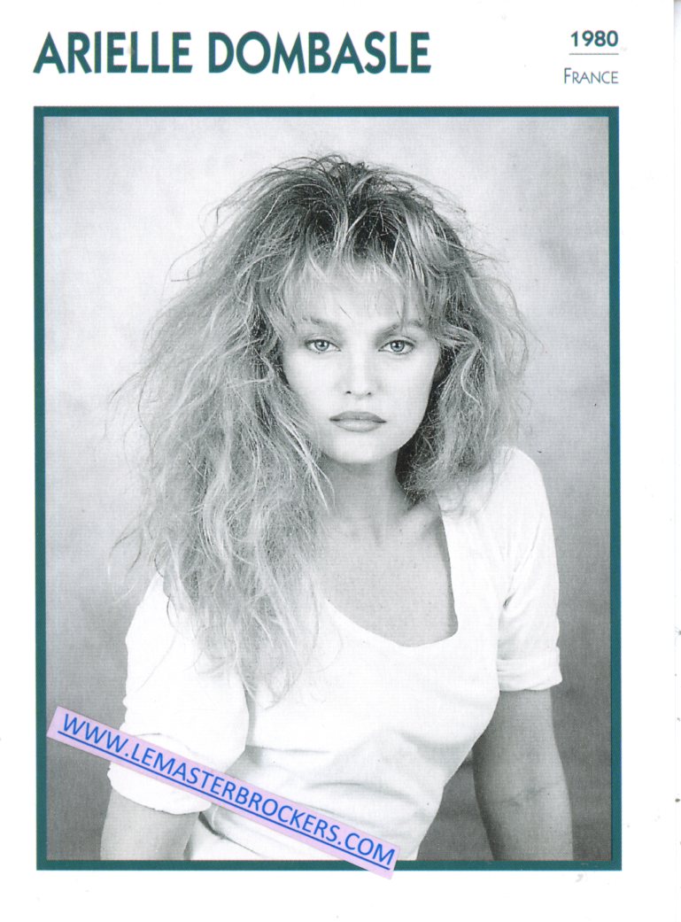 FICHE ARIELLE DOMBASLE - 1980