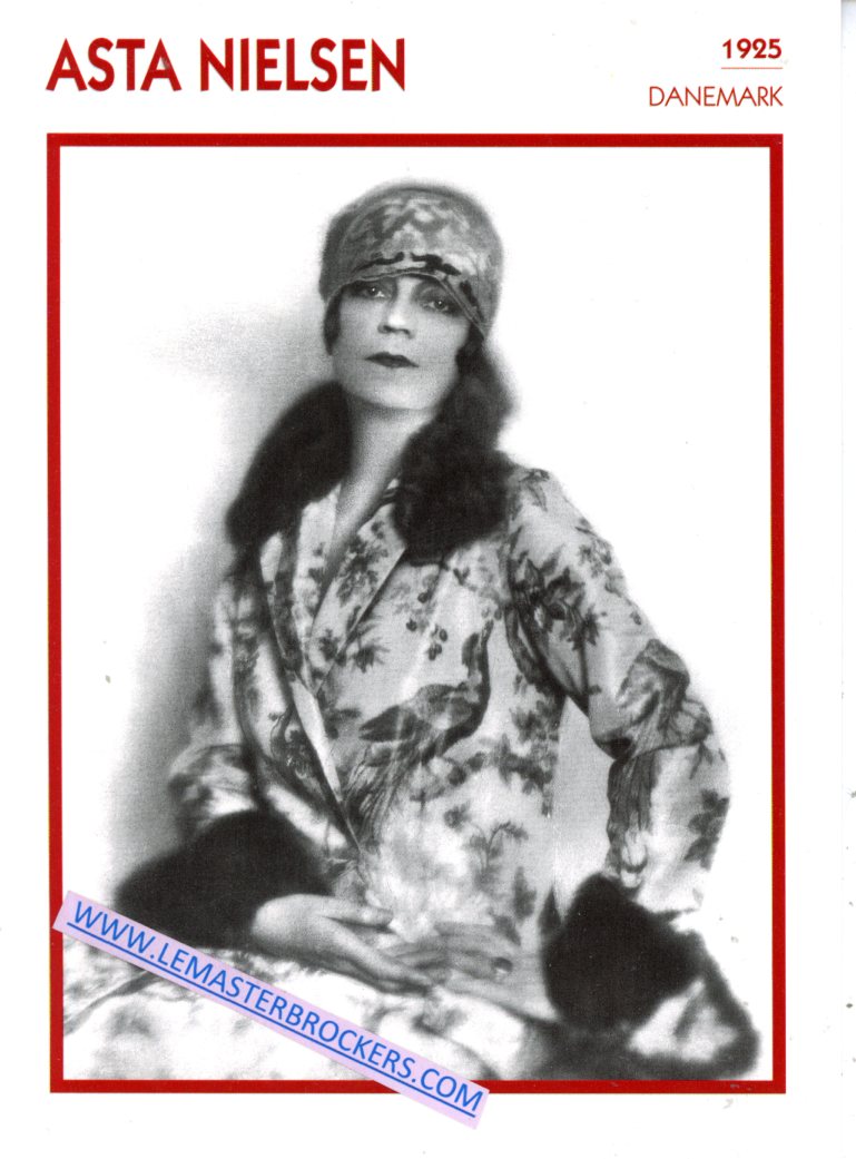 FICHE ASTA NIELSEN - 1925