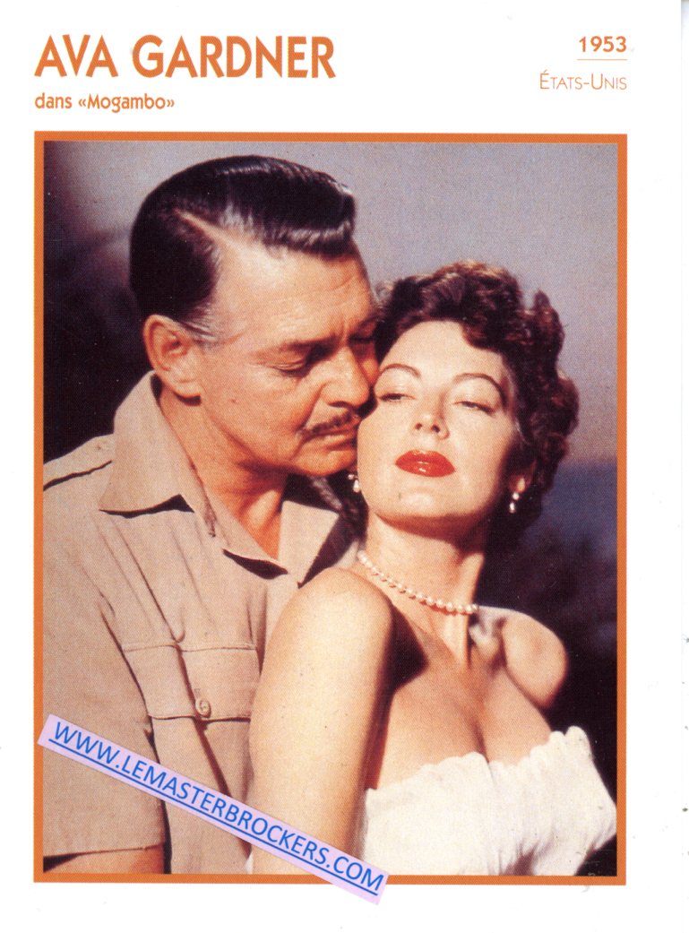 FICHE AVA GARDNER - 1953