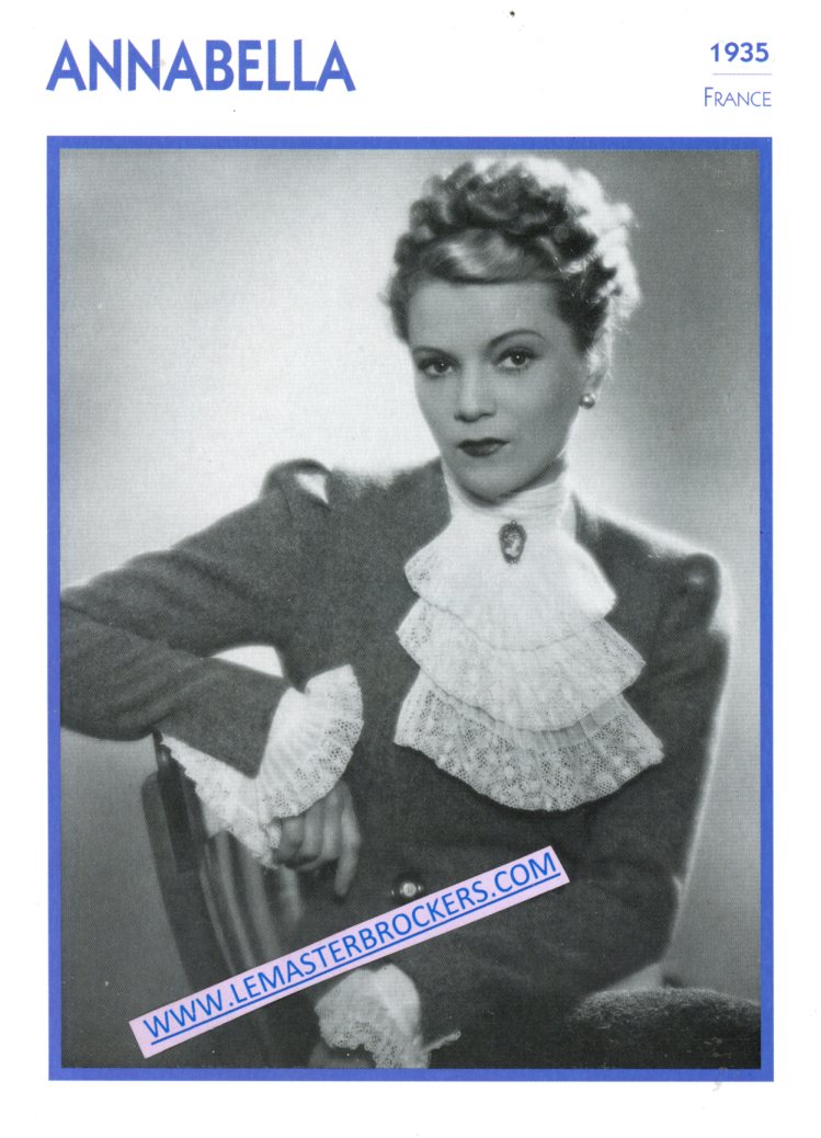 FICHE ANNABELLA - 1935