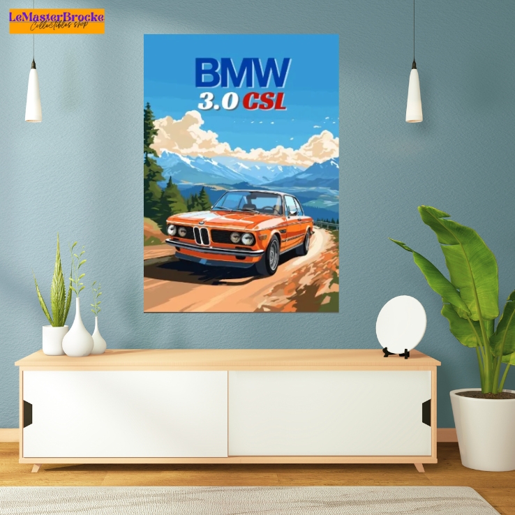 TOILE MURAL BMW 3 CSL