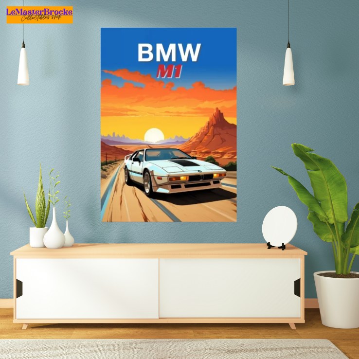TOILE IMPRESSION BMW M1