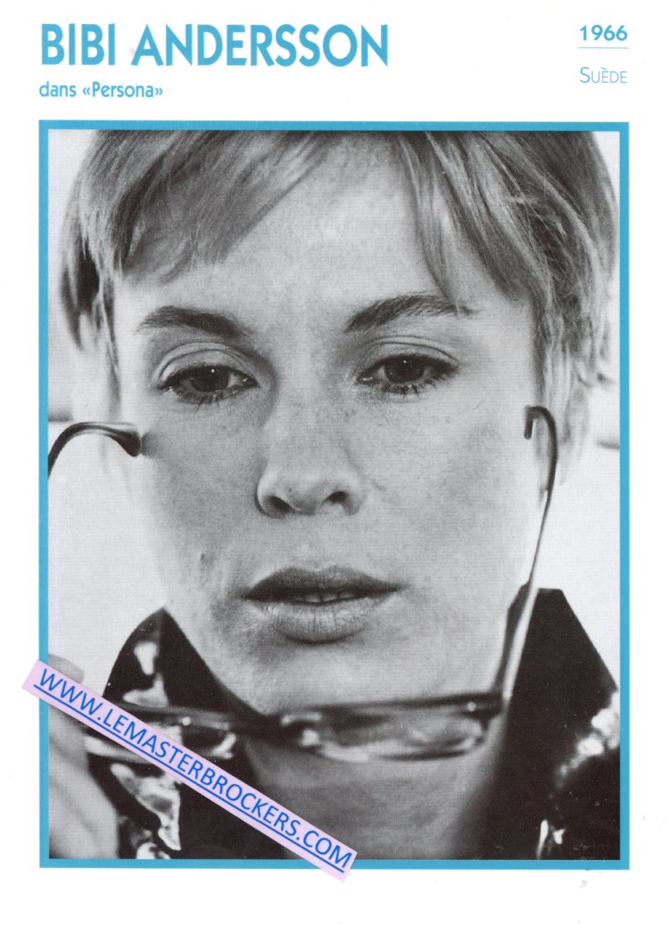 FICHE BIBI ANDERSSON DANS PERSONA 1966