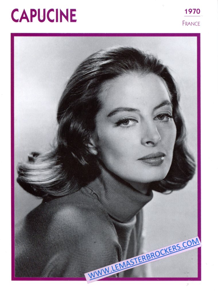 FICHE CAPUCINE 1970