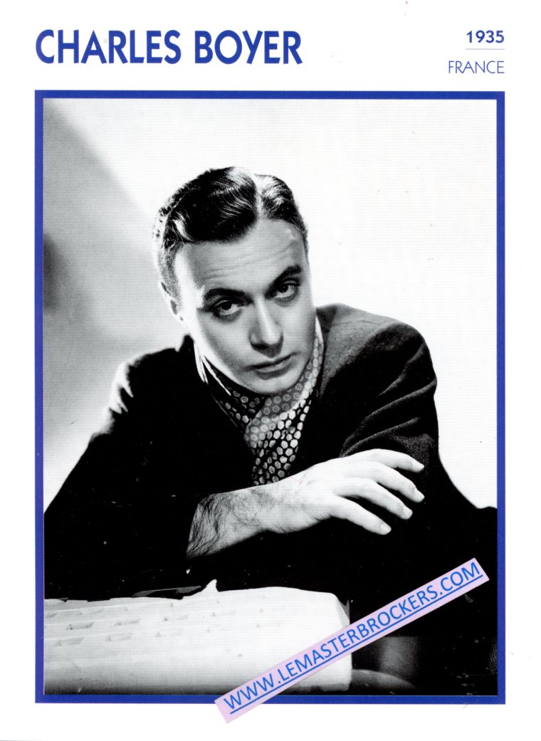 FICHE CINEMA CHARLES BOYER 1935