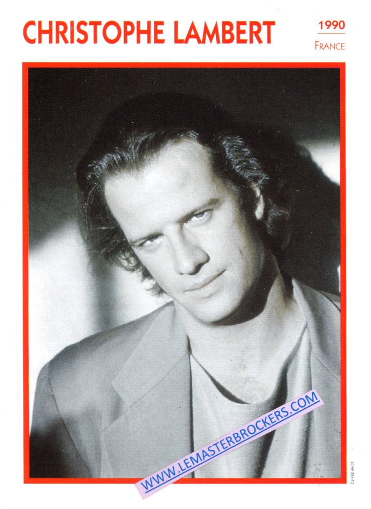 FICHE CHRISTOPHE LAMBERT 1990