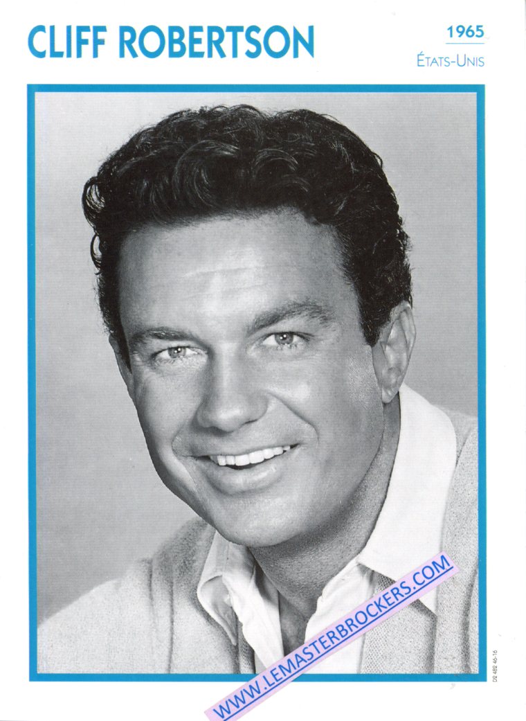 FICHE CLIFF ROBERTSON 1965