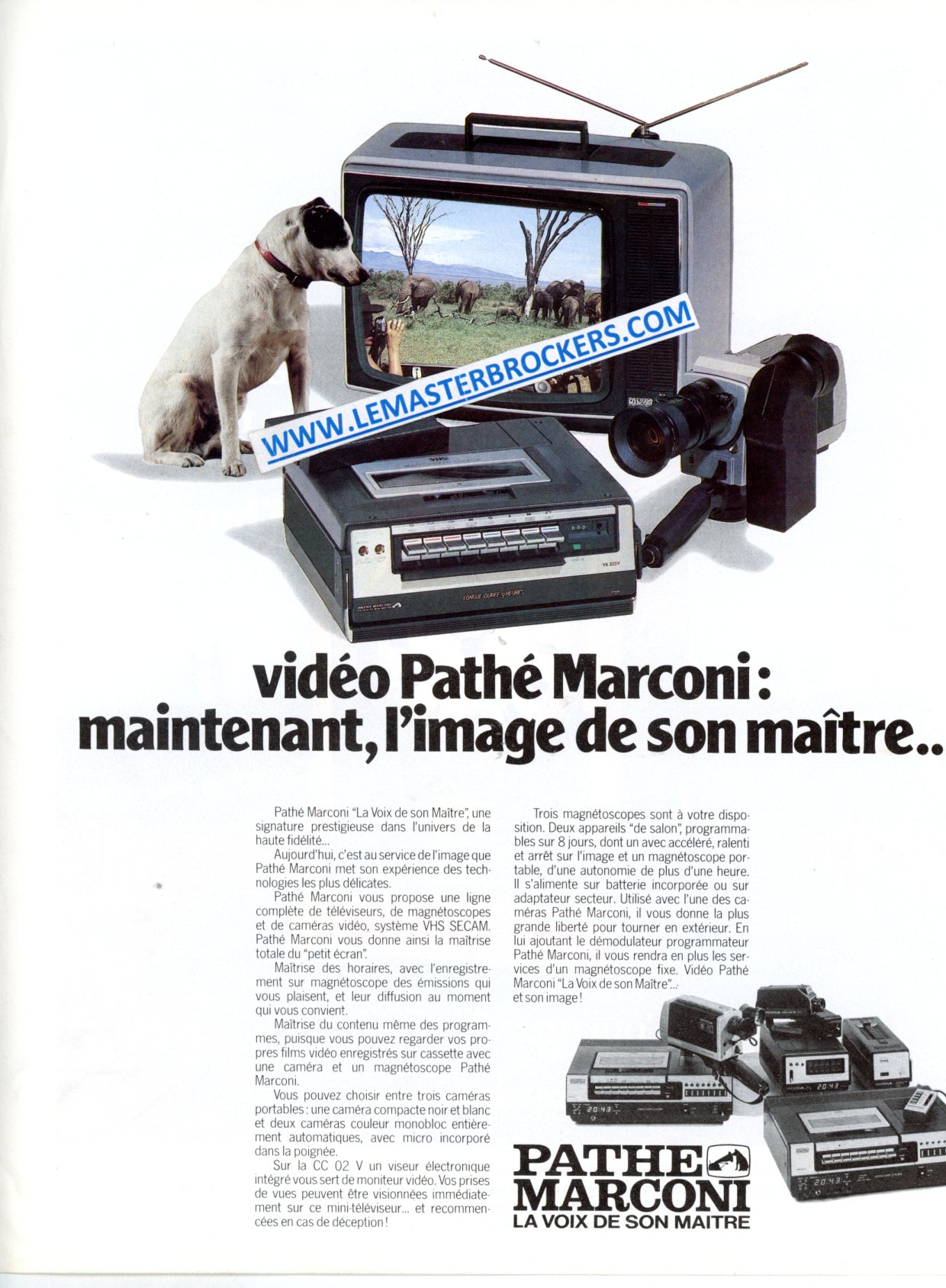 PUBLICITÉ VIDEO PATHÉ MARCONI - ADVERTISING 1976