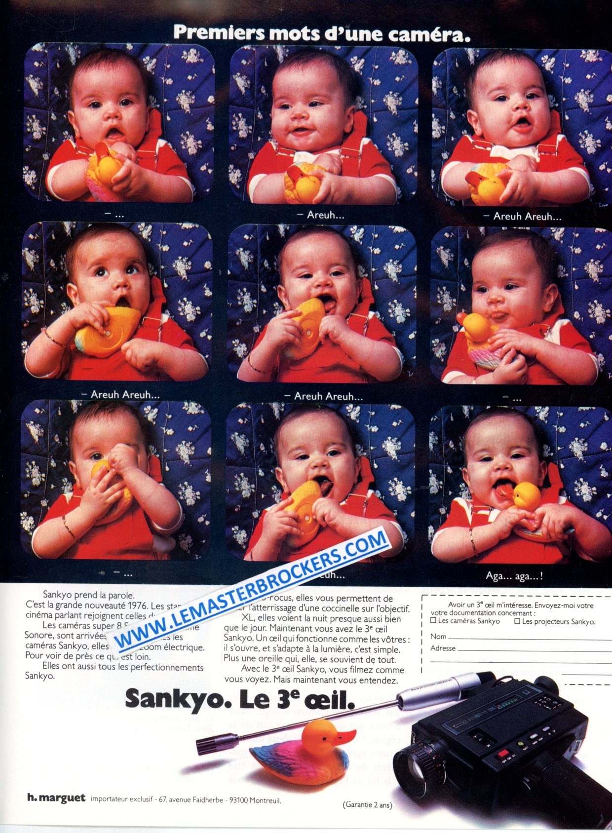 PUBLICITÉ SANKYO S CAMERA SUPER 8 - ADVERTISING 1972