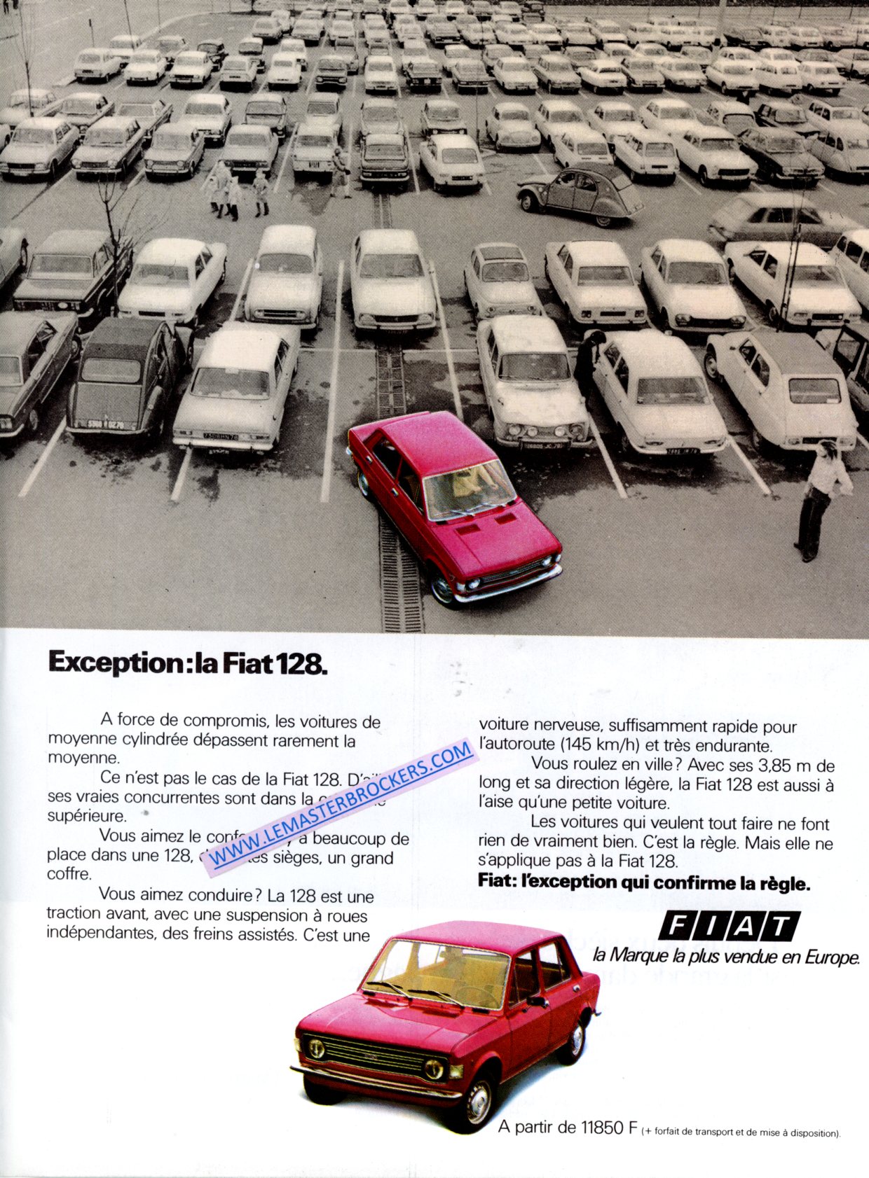 PUBLICITÉ FIAT 128 - ADVERTISING 1977