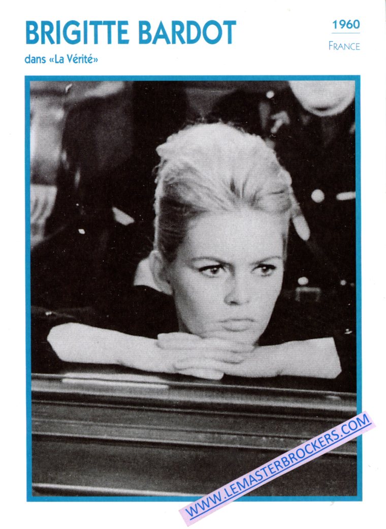 BRIGITTE BARDOT DANS LA VERITE 1960