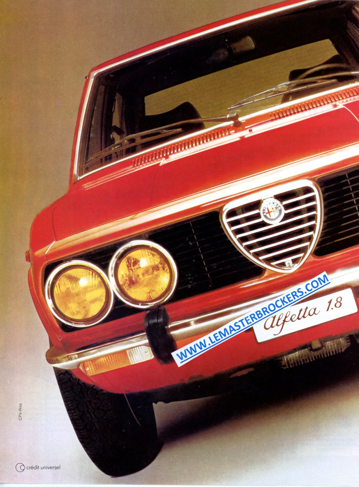 PUBLICITÉ ALFA ROMEO ALFETTA 1.8 - ADVERTISING 1977