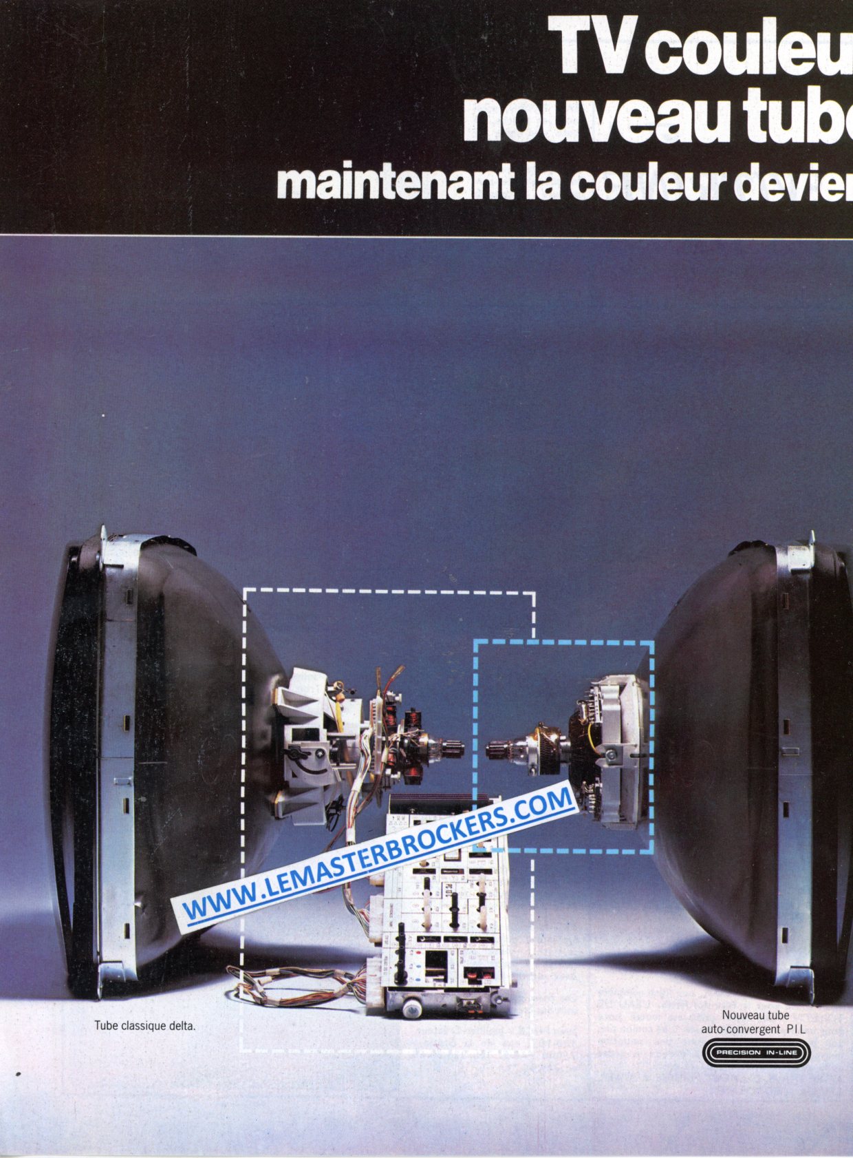 PUBLICITÉ BRANDT PIL110 TÉLÉVISEUR - ADVERTISING 1976