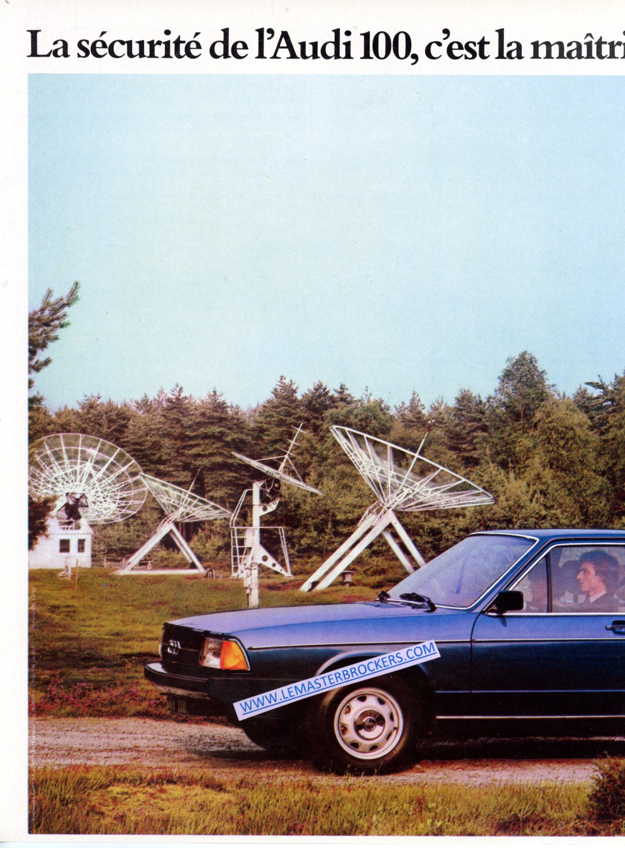 PUBLICITÉ AUDI 100 L 9CV GLS 11CV 115CH GLE 12CV 136CH - ADVERTISING 1978