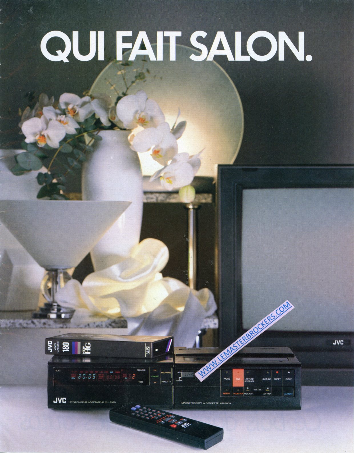 PUBLICITÉ JVC VHS DE POCHE HR-S10 GX-N7 GX-N4 - ADVERTISING 1985