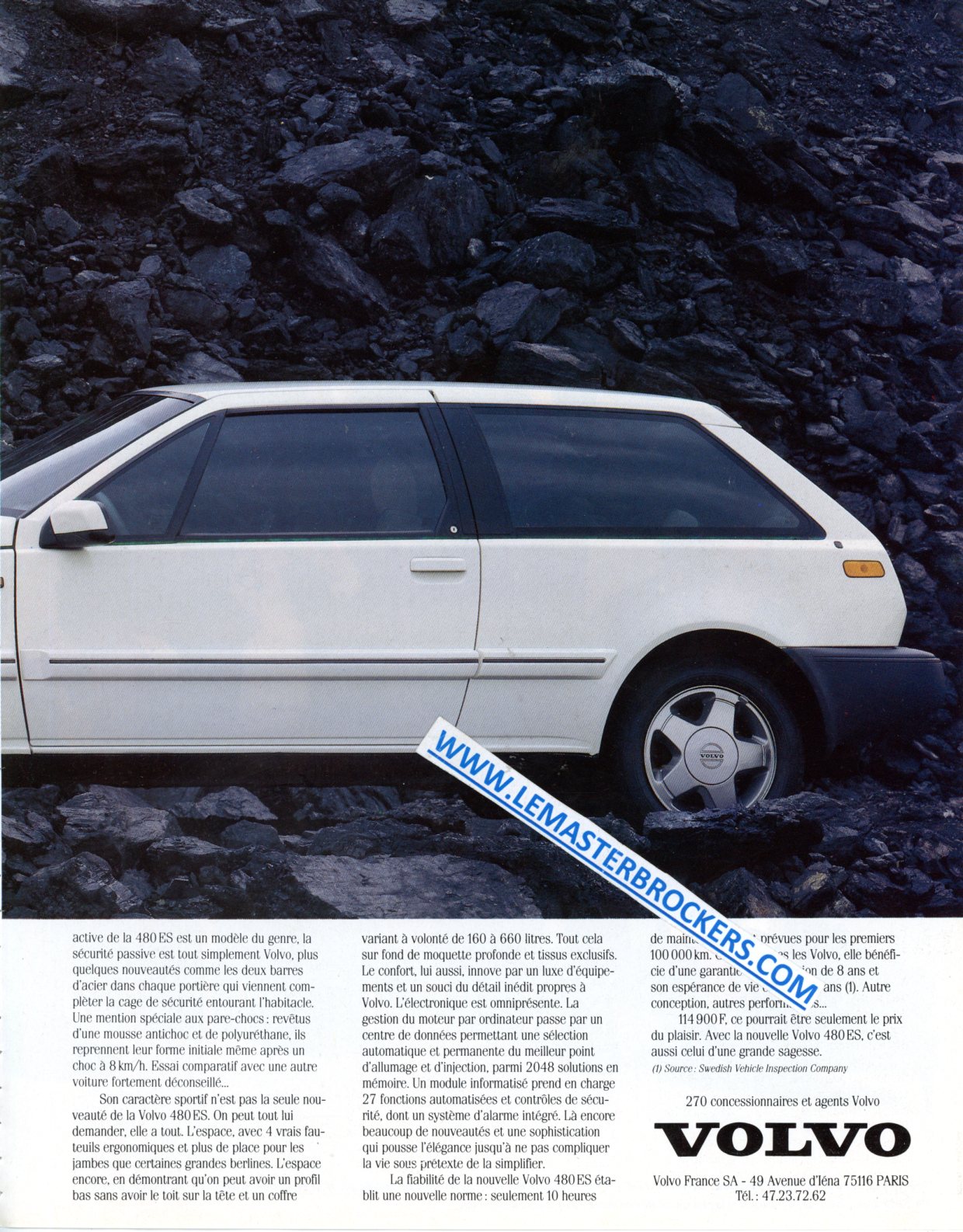 PUBLICITÉ VOLVO 480 ES 480ES - ADVERTISING 1986