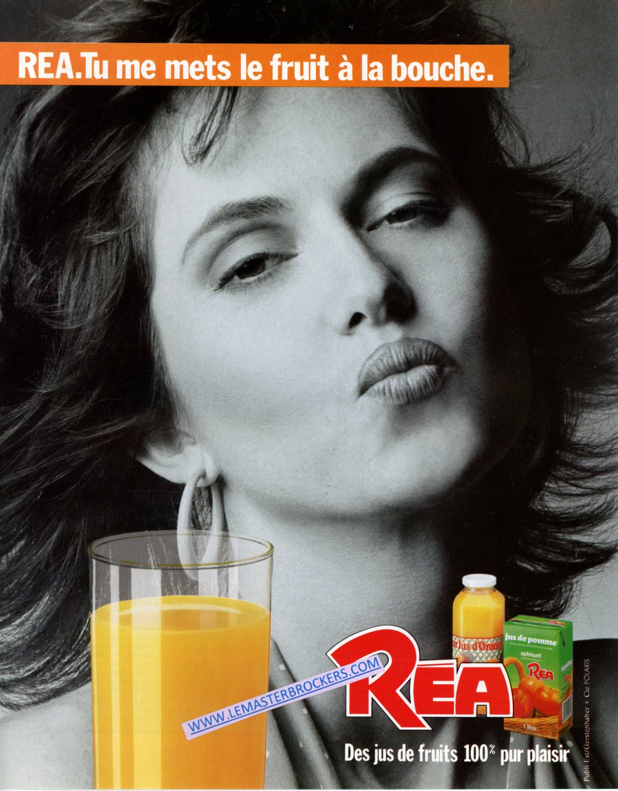 PUBLICITÉ RÉA DES JUS DE FRUITS - ADVERTISING 1987