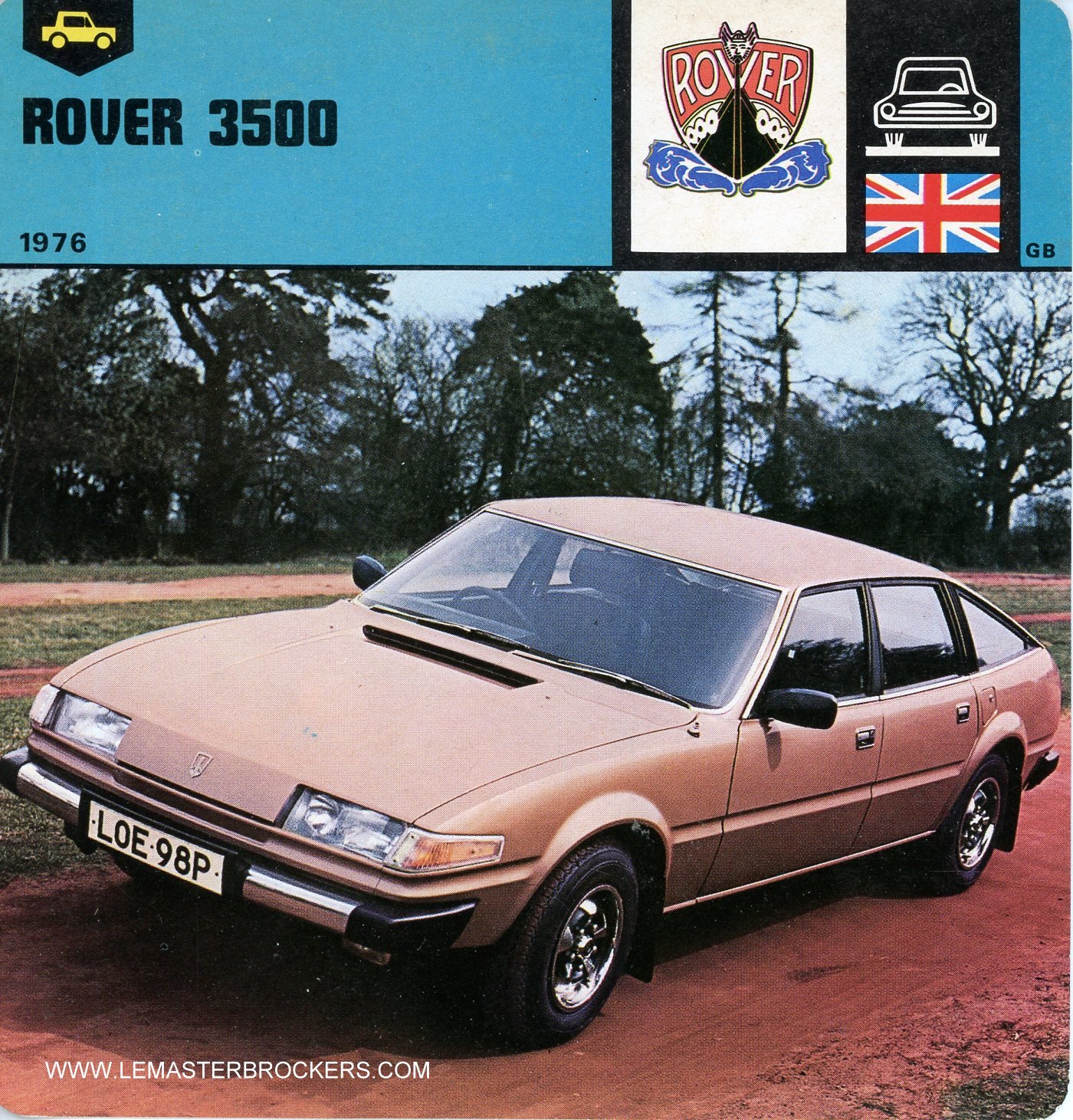 FICHE AUTO ROVER 3500  1976