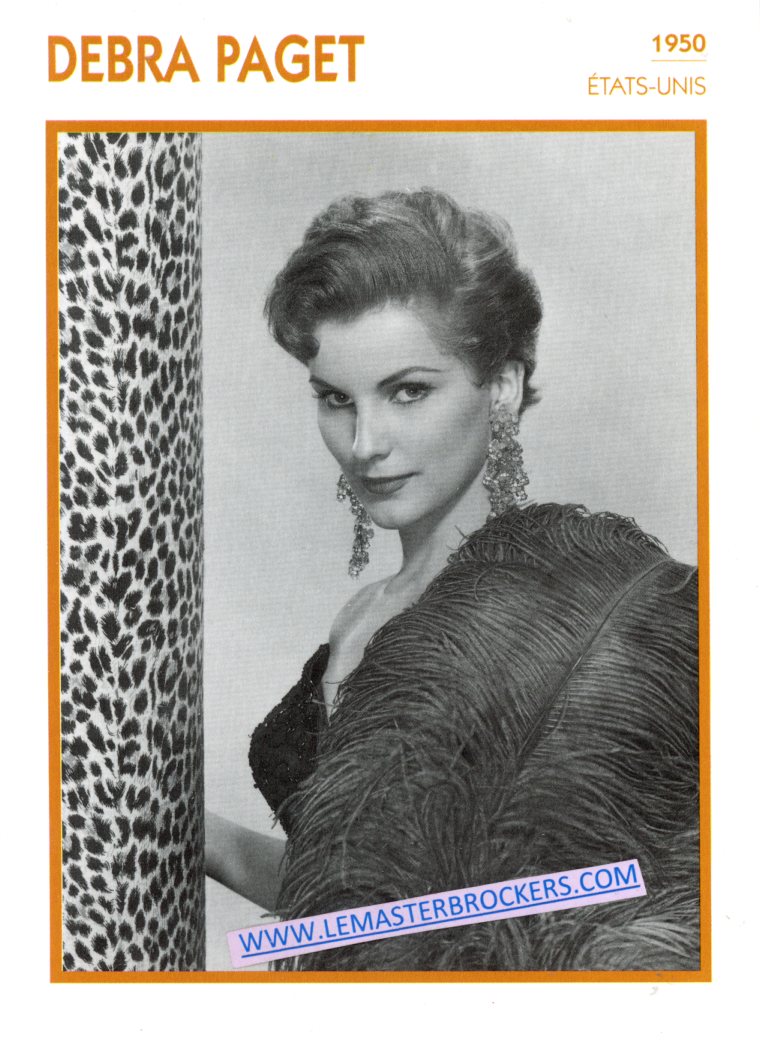 FICHE DEBRA PAGET 1950